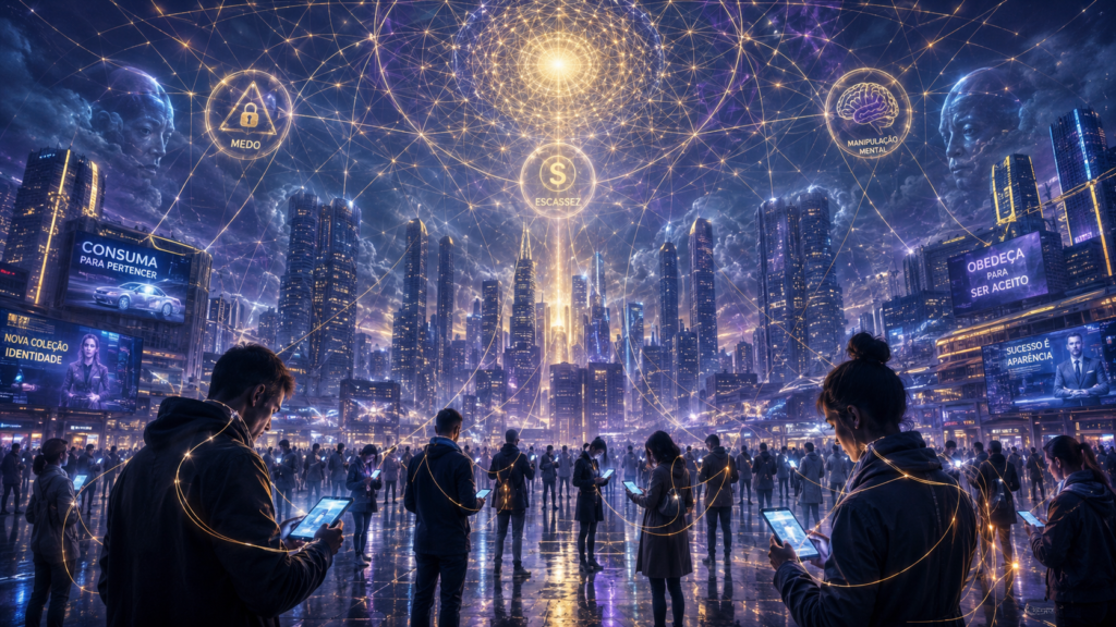 Representação da Matrix de Controle e da influência do medo na consciência humana